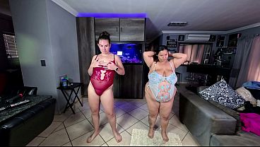 Compilation of BBW & chubby interracial sluts shaking their asses in different lingerie