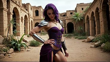 Purple Sorceress Casts a Fuck Spell With Her Magic and Dripping Pussy (AI Video)