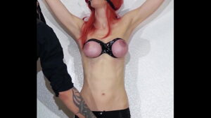 Let me be your sub – bondage, fucking machine, nipple clamps and a hot squirting orgasm