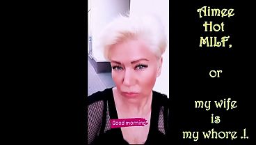 Meet the cool mature bitch Aimee Hot MILF: a faithful wife, caring parent of four offspring and the most depraved whore in bed!