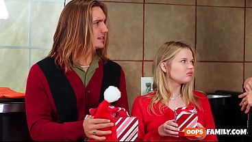Merry Christmas and Happy Orgy! Enjoy this steamy hard-core porn with a secret stepsister and MILF.