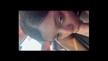 SexWorldTrip – Teen Latina Blowjob in Car | Real Amateur. Love suck tourist driving car
