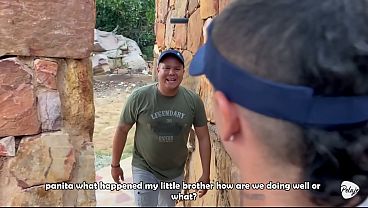woman fucks the worker because her husband went with his friends