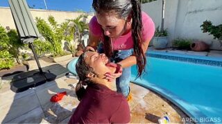 Wet Jeans, Ripped Denim & Messy Poolside Girl/Girl Chaos — Part 2