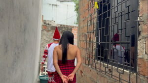 Broke Girl has No Cash for Vegetables and pays the Street Vendor with Sex