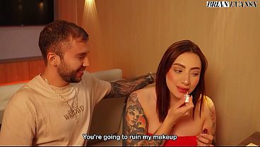 Colombian redhead with big white butt Devil Khloee fucks with Brian Evansx before the date
