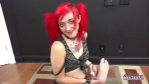 Inked Redhead Coed Jackie Deepthroats A Big Boner And Swallows The Cumshot!