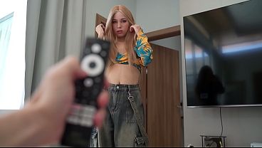 SKINNY BEAUTIFUL ASIAN BLONDE BABY TAKES BIG COCK HARD AND FAST