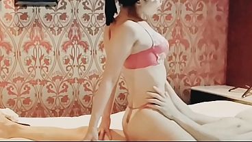赤下着を着た巨乳熟女がフェラと騎乗位で僕を射精させる。Home made amateur 個人撮影