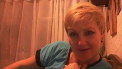 Hot 45 yo Russian mature Larisa play in skype