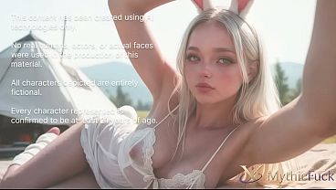 I was out hiking and stumbled upon a lost girl in a bunny costume; I played with her fluffy tail and gave that petite blonde a good fucking!! She was bouncing on my big cock![AI]