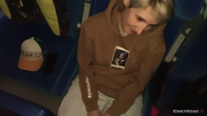 Real Blowjob on the Public Train – Amateur Couple Outdoor